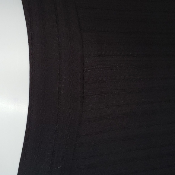 BLACK STRAIGHT DRESSY MIDI SKIRT WITH BELT LOOPS - Picture 6 of 7